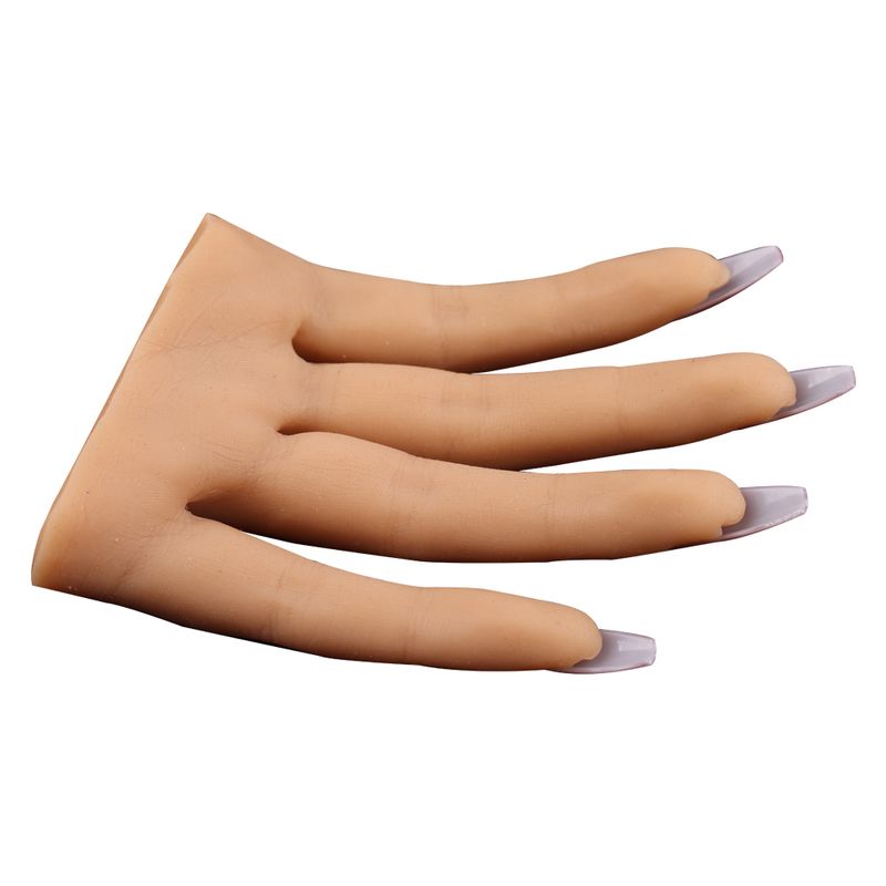 Nails Practice Silicone Hand Model 3D Adult Mannequin Fake Hand