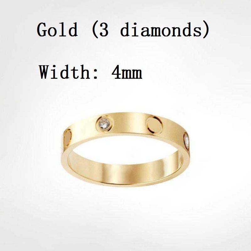 4mm goud met diamant