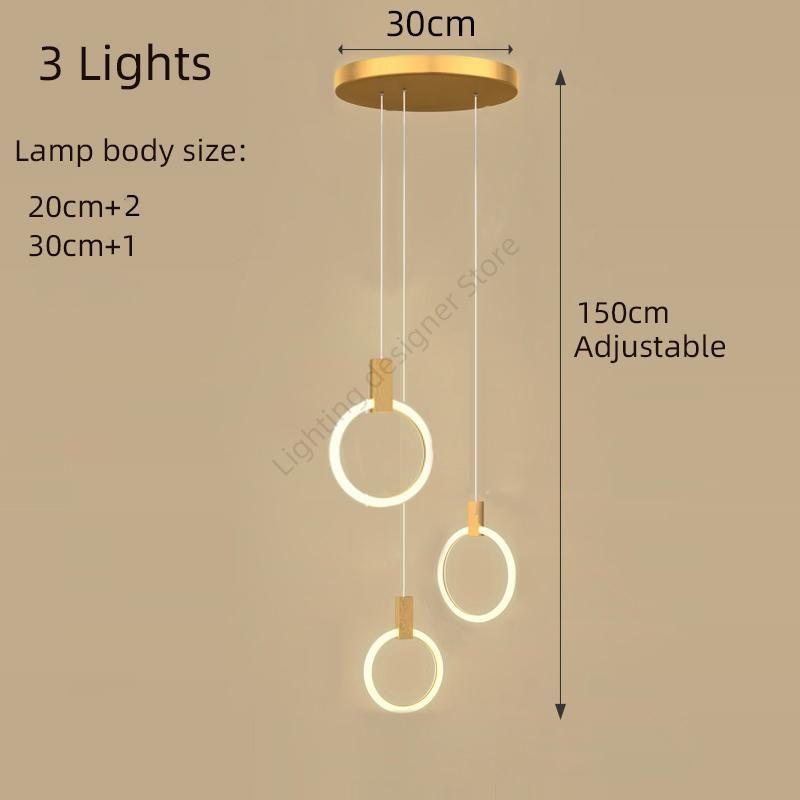 3 lamps white light golden