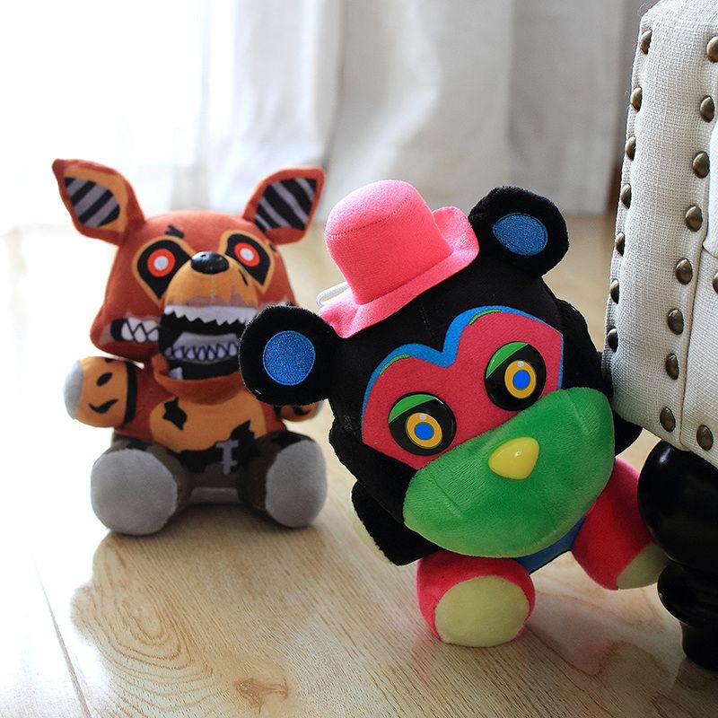 FNAF Plush Toys Freddy Bear Foxy Chica Clown Bonnie Animal Stuffed Plushie  Dolls Kawaii Christmas