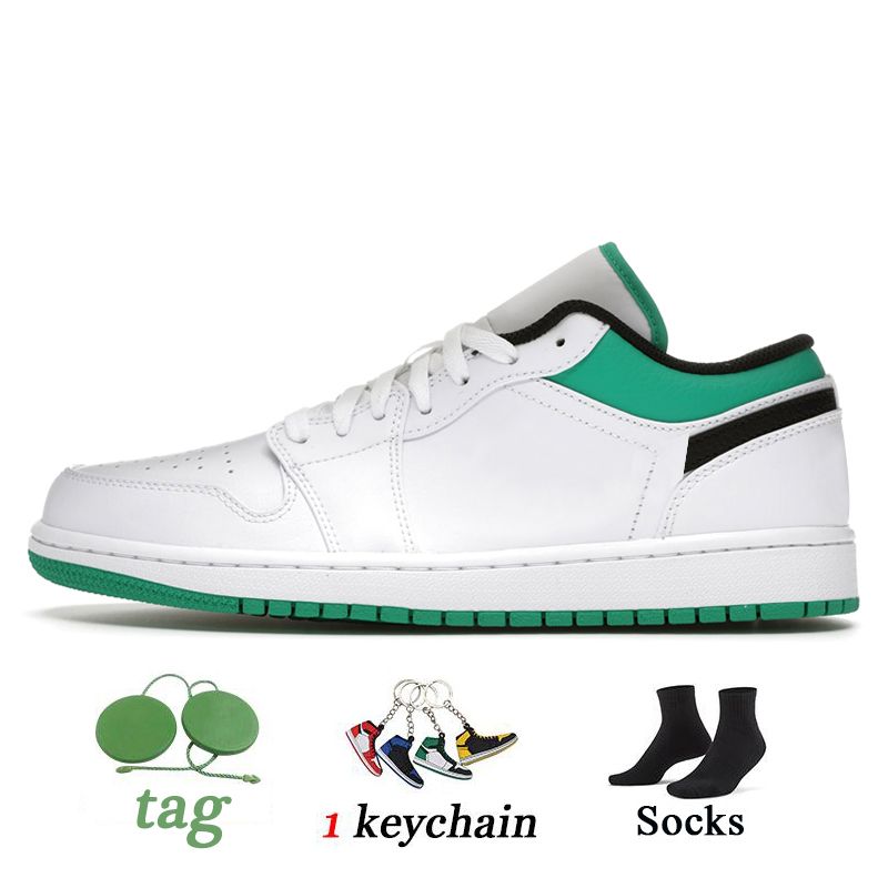 A25 Low White Lucky Green Black 36-46
