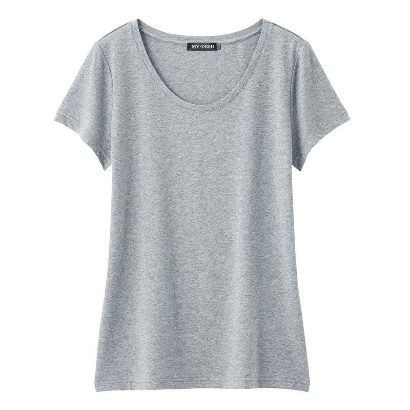 o Neck Pale Gray