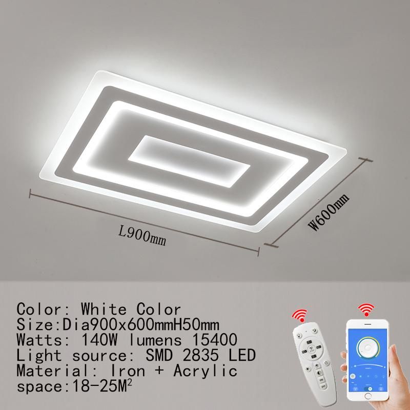 DIA900x600mm 앱이있는 Dimmable RC