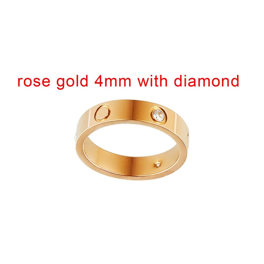 4mm róża z diamentem