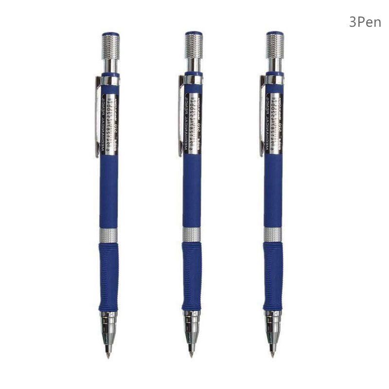 3 pcs crayons bleus