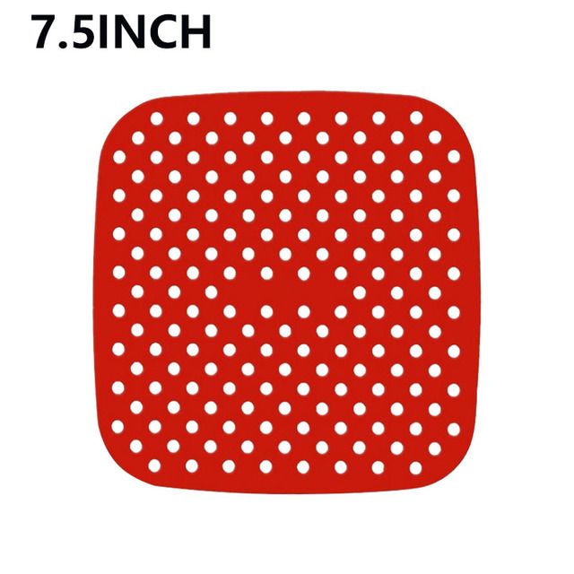 7.5 inch square red