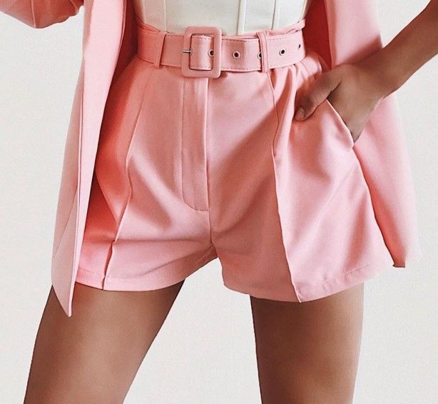 shorts rosa sem blet