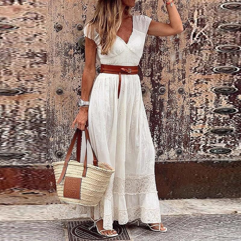 White With Belt