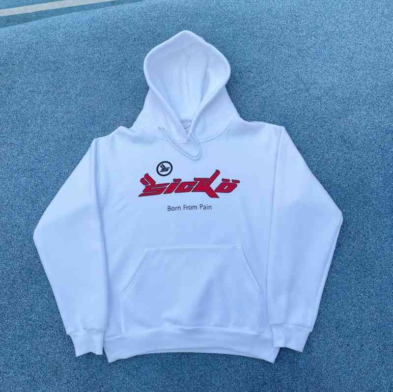White Red (S1ck0 Hoodie)