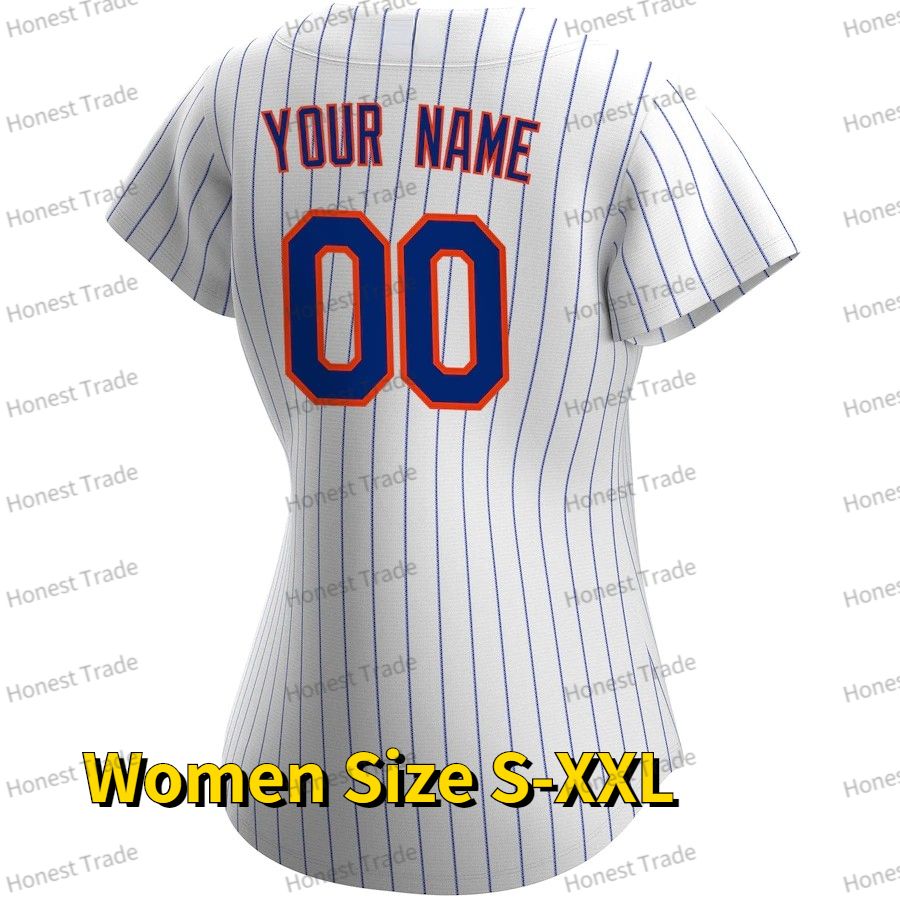 Mulheres White Jersey S-2xl