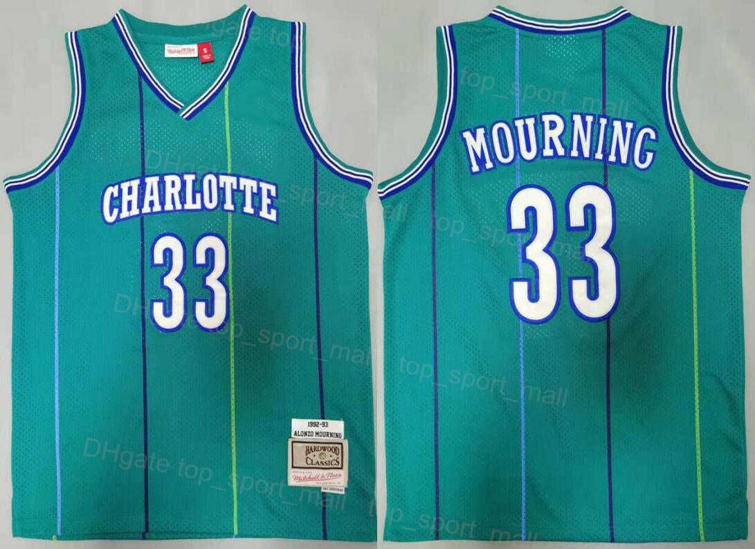 Mitchell And Ness Retro Basketball Steve Smith Jersey 8 Chris Paul 3 Spud  Webb 4 Dikembe Mutombo 55 Tyrone Muggsy Bogues 1 Larry Johnson 2 Alonzo  Mourning Purple Green From Top_sport_mall, $11.98