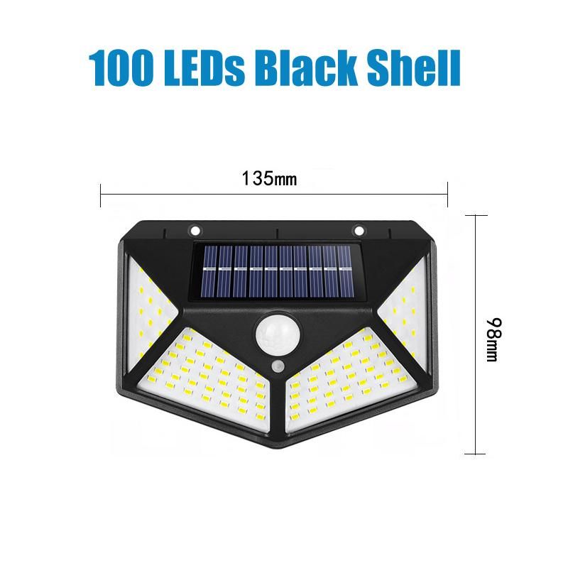 100 LED 검은 껍질
