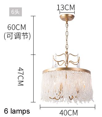 Diámetro40cm H47cm 6 lámparas