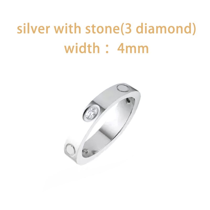 4mm silver stones