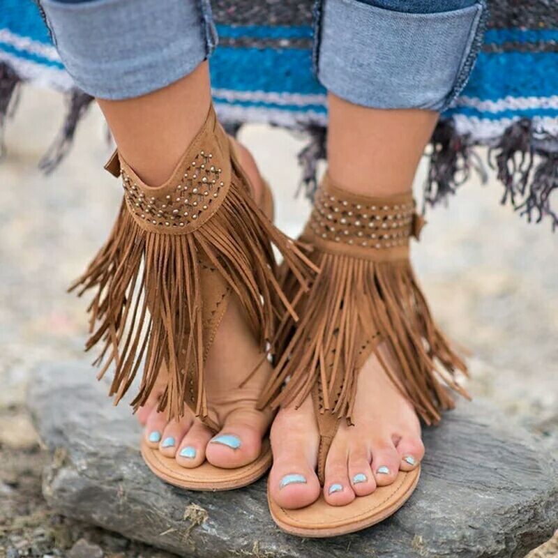 Bohemian discount leather sandals
