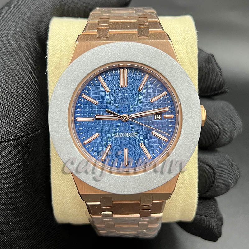 rosegold with Blue dial