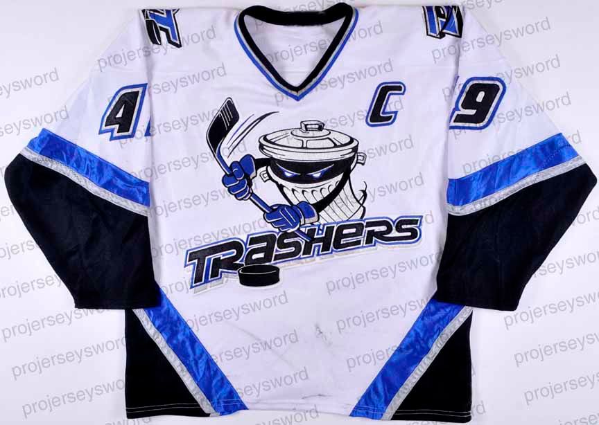 Brad Wingfield Signed Danbury Trashers Black Game Model Jersey