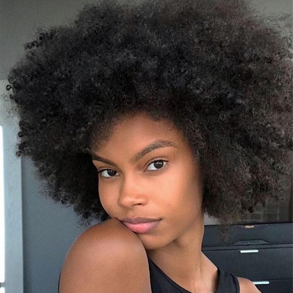 Short Peruvian Afro Kinky Curly Hair Wigs For Black Women African Human hair Fluffy And Soft Natural Looking High Temperature Wig Short Peruvian Afro Kinky Curly Hair Wigs For Black Women African Human hair Fluffy And Soft Natural Looking High Temperature Wig