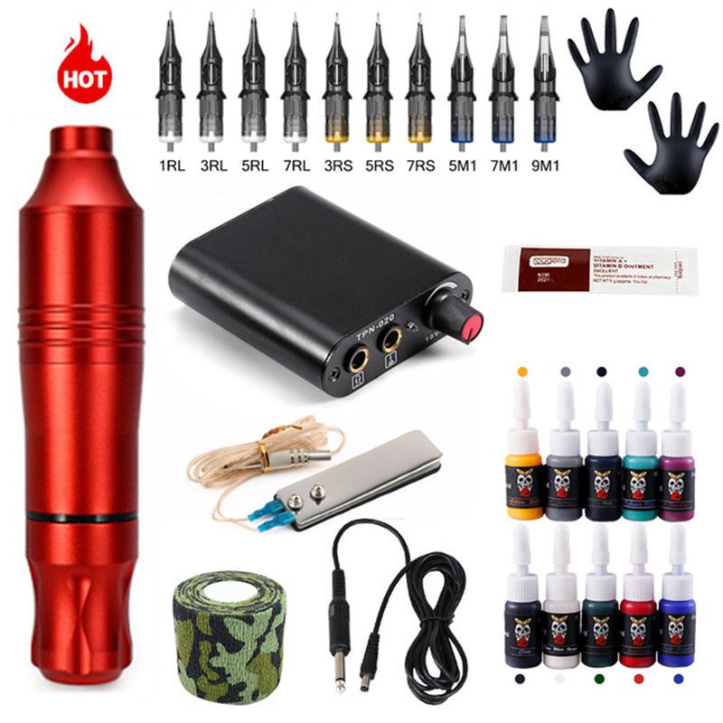 kit de tatouage rouge