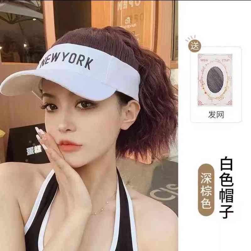 Newyork White Hat Dark Brown