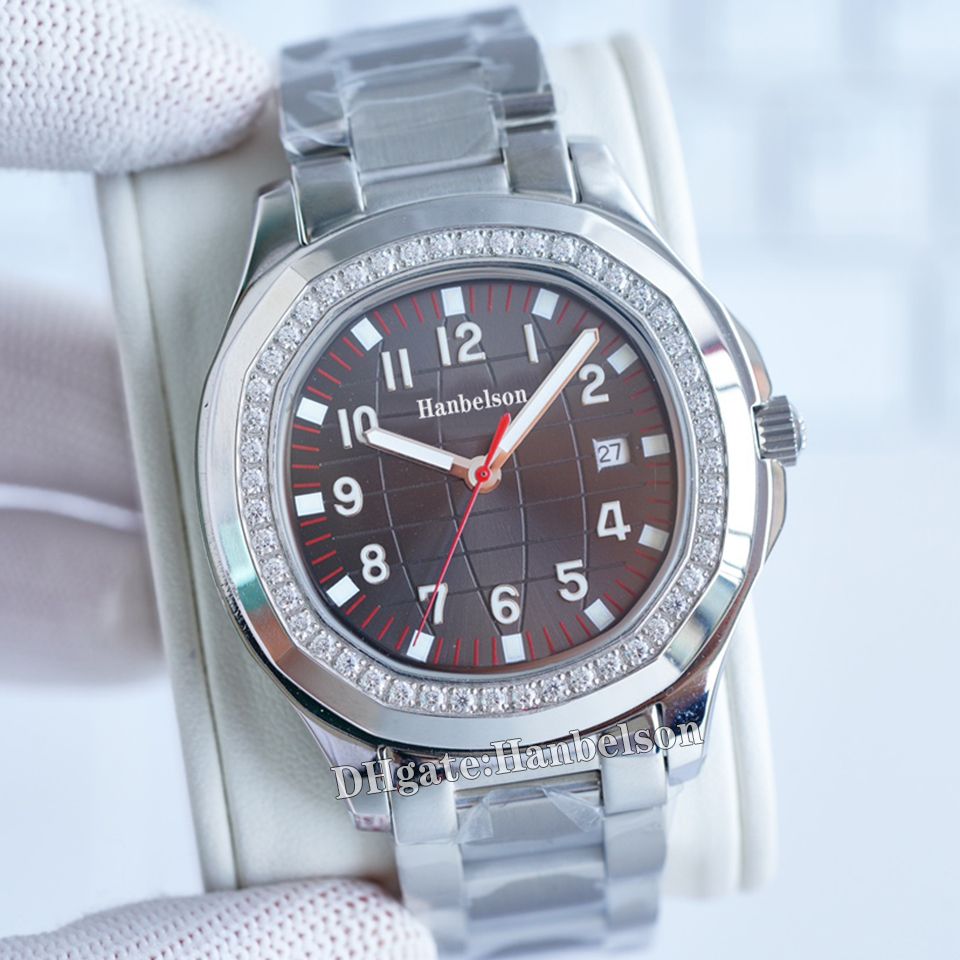 Red second hand diamond bezel