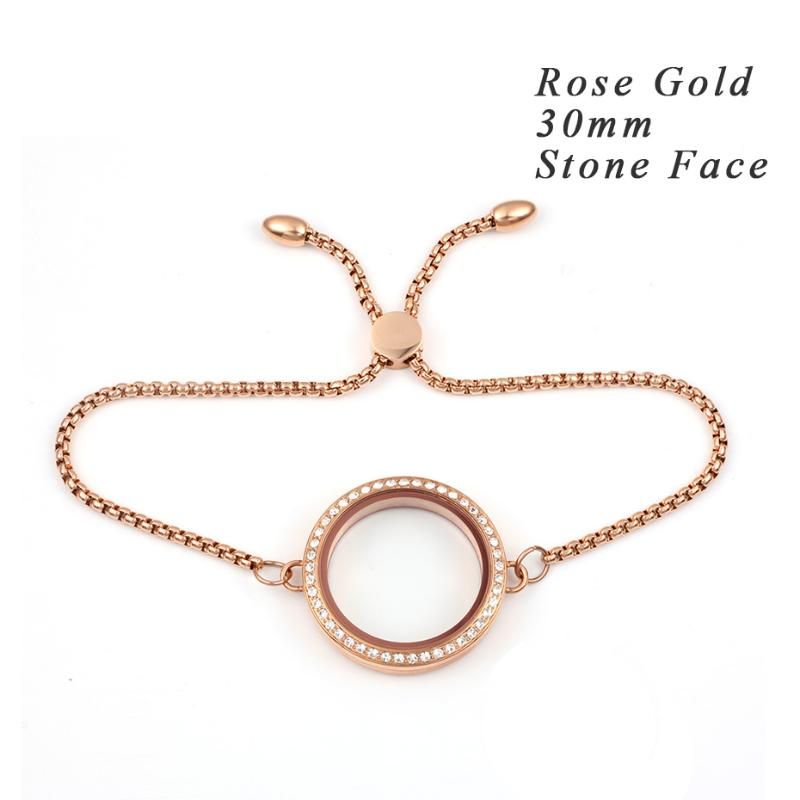 30mm Rose Gold Stone