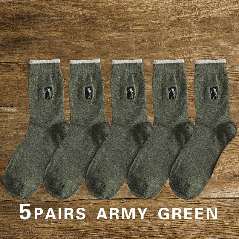 5 Pairs Army Green