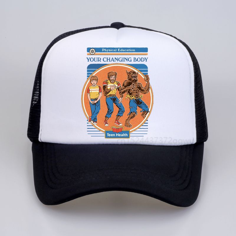 Brand New Men 100%Cotton Your Changing Body Baseball Cap Funny Human Evolution Monster Cool Dad hat summer mesh Trucker hat Brand New Men 100%Cotton Your Changing Body Baseball Cap Funny Human Evolution Monster Cool Dad hat summer mesh Trucker hat
