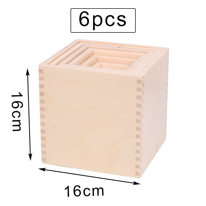 6 caixas de madeira