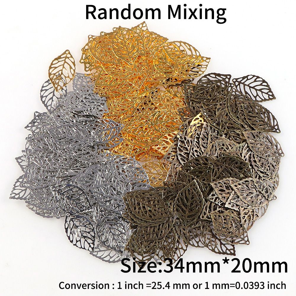 100pcs Mix 34mm