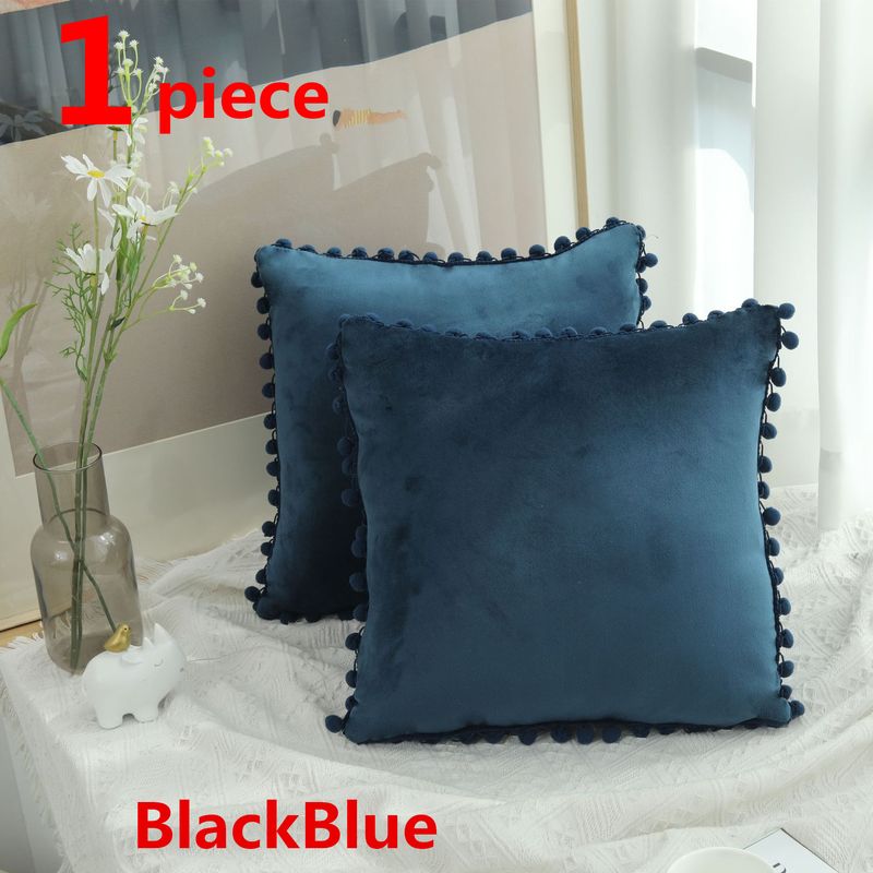 45x45cm Velvet-7255BlackBlue