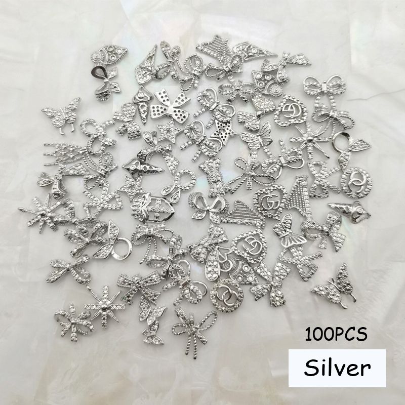 100pcmixedsilverbook