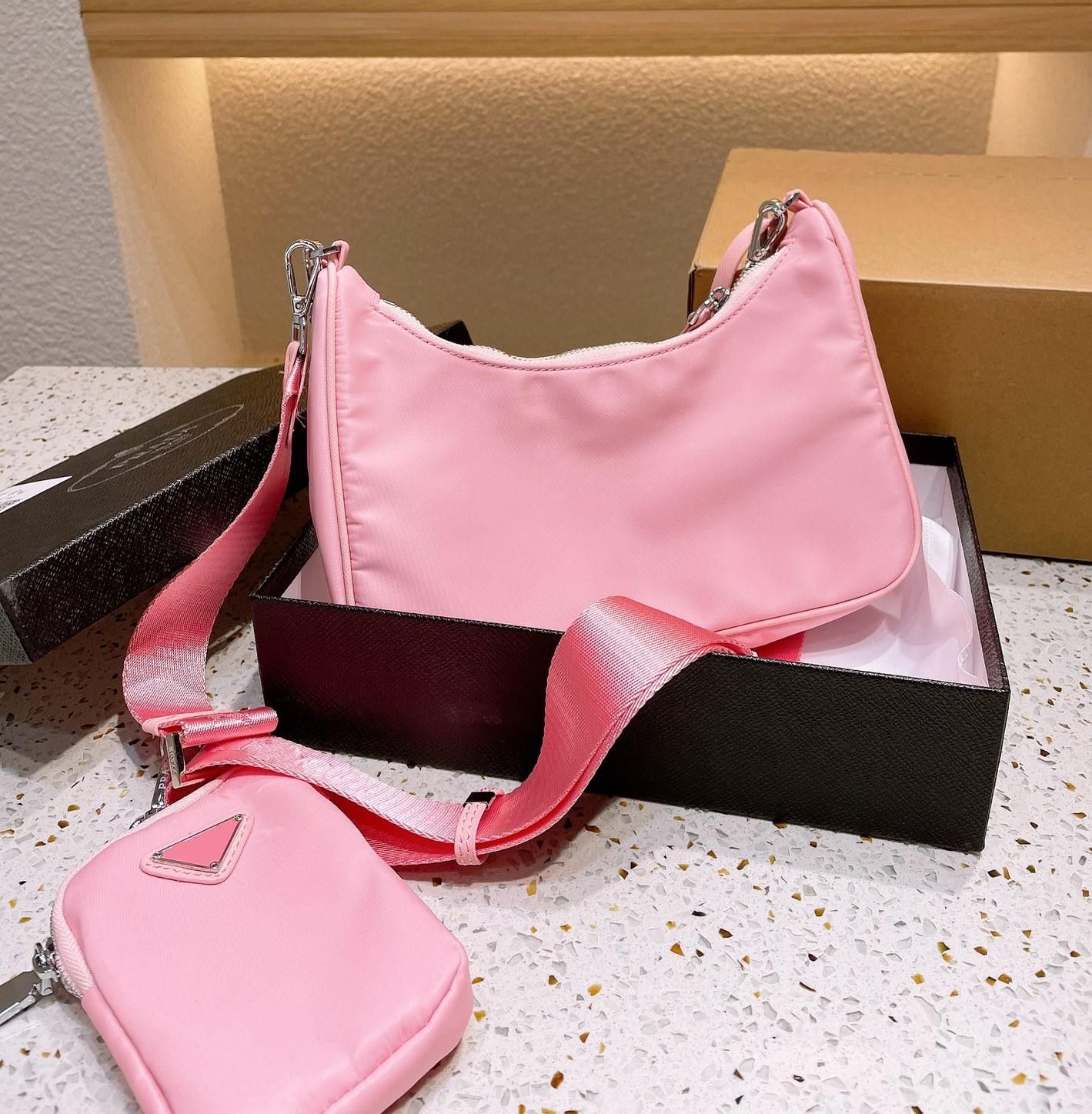 13 bolsas de nylon rosa