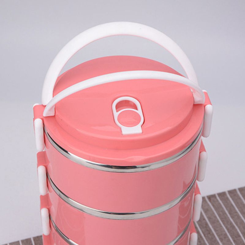 1PCS 1.6/2L Portable USB Electric Heating Lunch Box Stainless Steel Food Warmer  Bento Lunch Box Container Hot Food Kids Multilayer Warmer