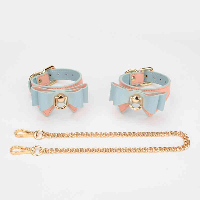 Pink And Blue Ankle Cuffs