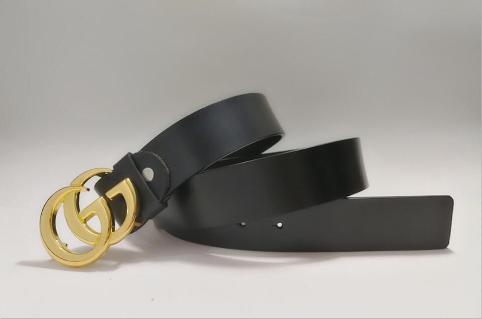 Golden buckle + black belt