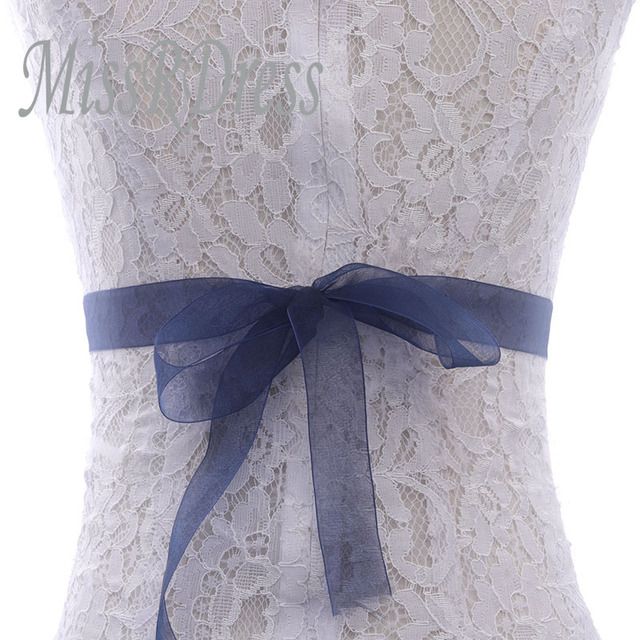 navy blue organza Rope color