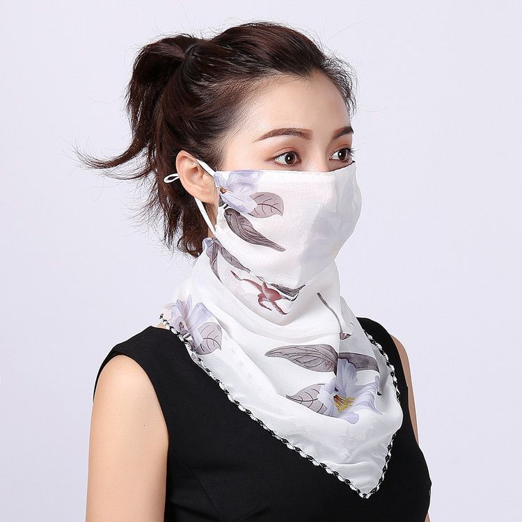 Details about   1pc Face Veil Cartoon UV Protection Face Veil Face Shawl para mujeres 