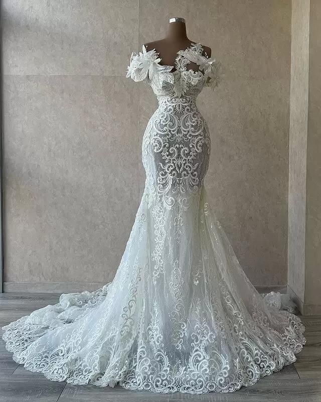 2022 hermosos vestidos de novia de cordones de cordón de cordón de la sirena del vestido 2022 hermosos vestidos de novia de cordones de cordón de cordón de la sirena del vestido