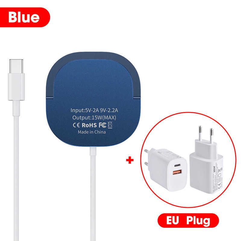 Blau mit EU-Stecker