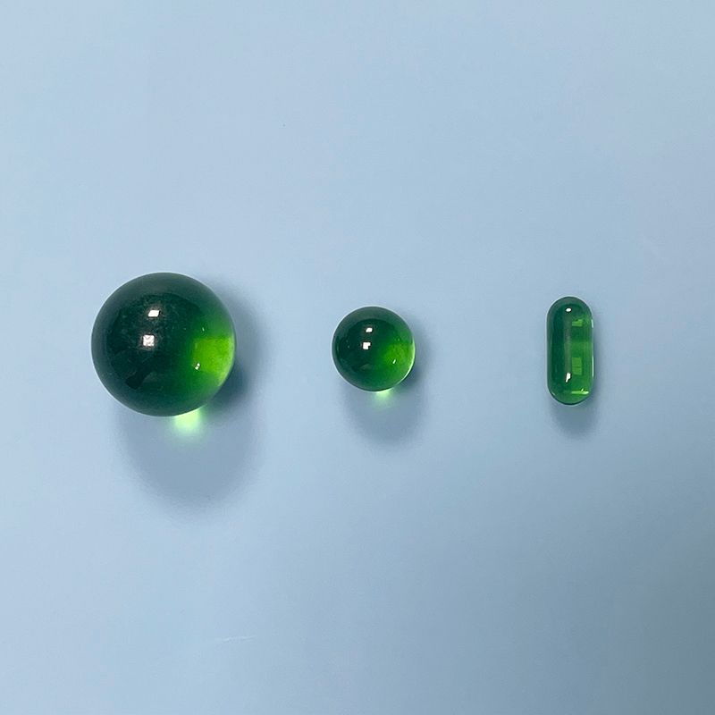 5- Green Color Pillar Set