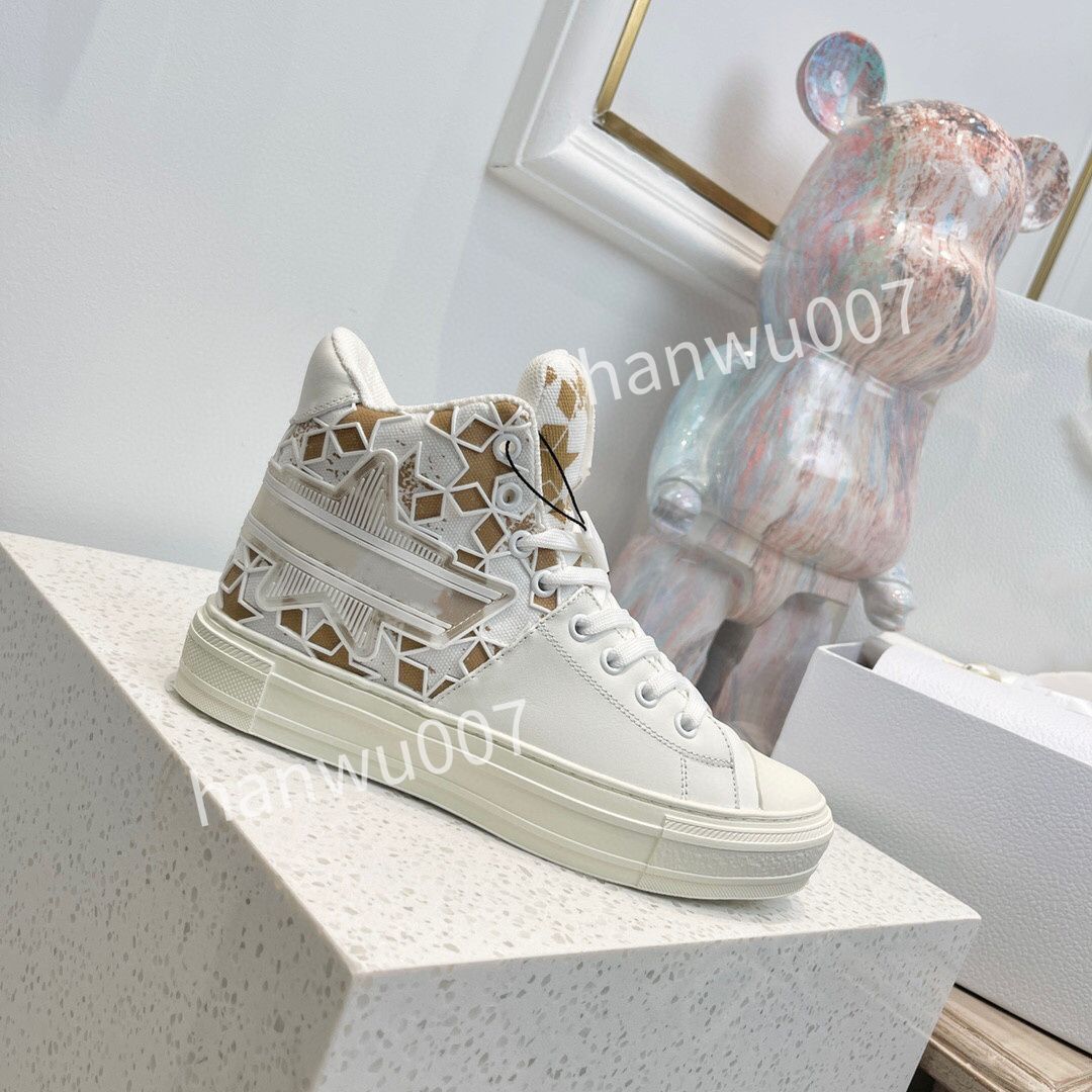 designer white platform sneakers