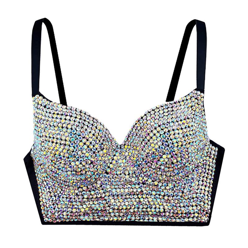 Top di strass di colore