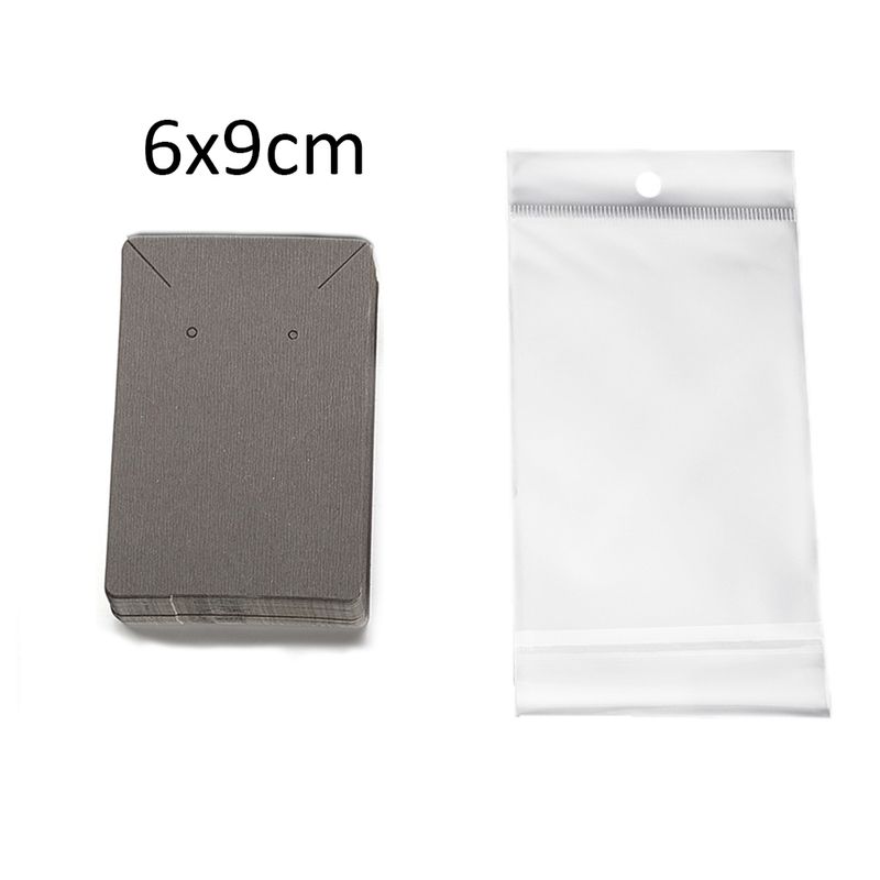 6x9cm Gray-50pcs Card 50pcs Bag