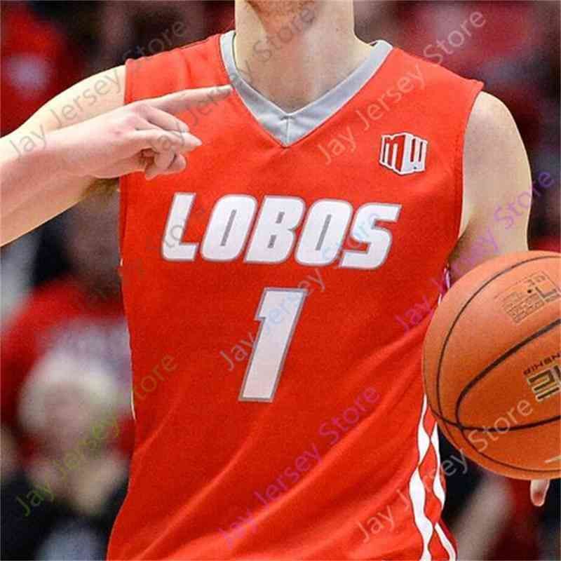 New Mexico Lobos Basketball Jersey NCAA College JaQuan Lyle Bragg Jr