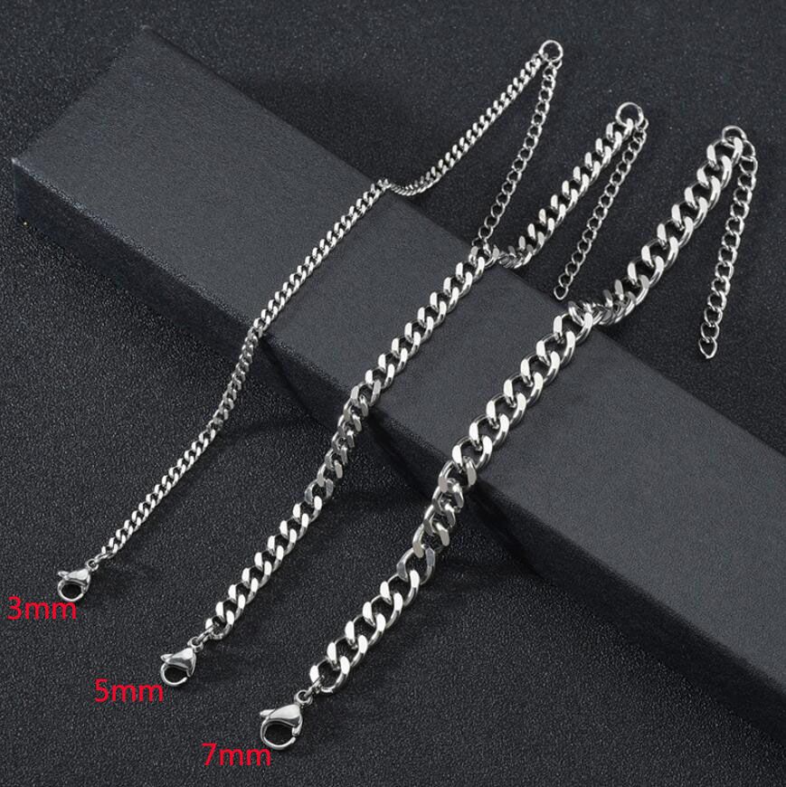 3mm argento (18 cm + 5 cm)