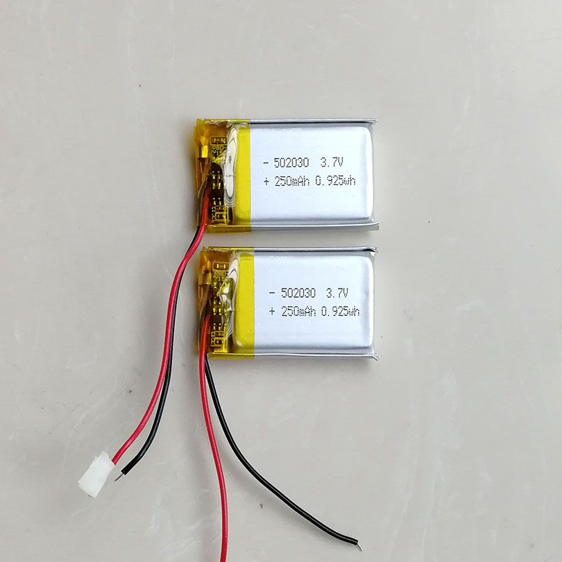 Rechargeable Li Polymer Battery 502030 3.7V 250mAh Lithium Batteries