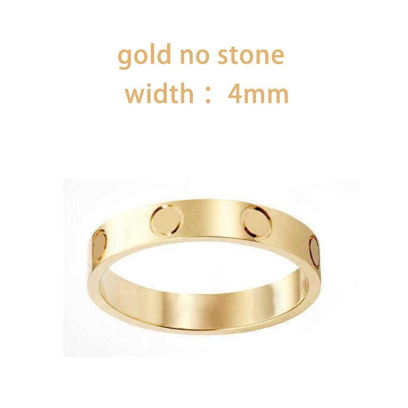 4mm gold no stones