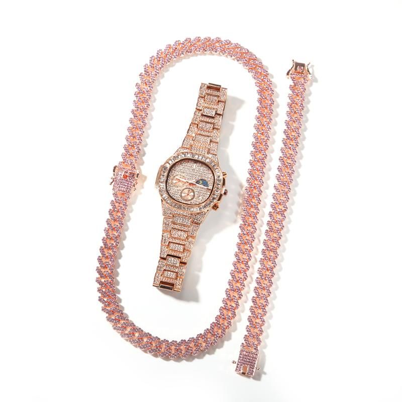 pink clear China 8inches bracelet 45cm