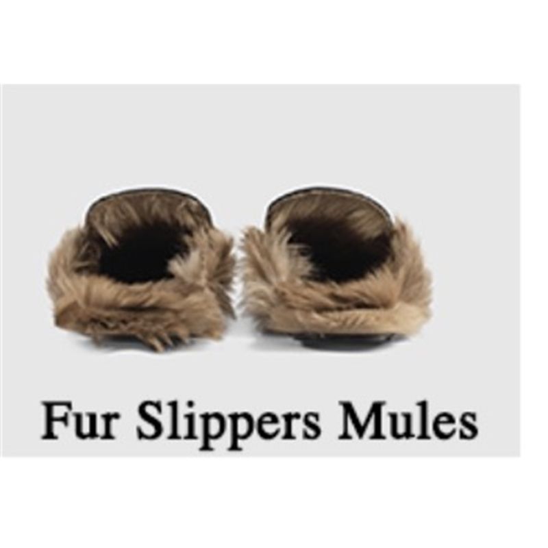 Fur Slippers Mules